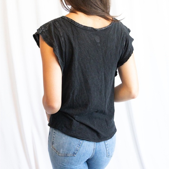 Daily Practice Anthropologie Flutter sleeve top - Picture 3 of 7